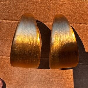 Alexis Bittar Lucite gold hoops